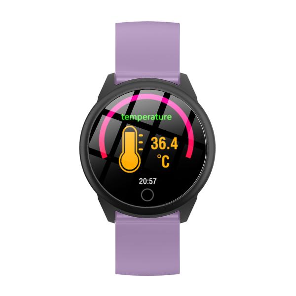 NFC Blood Pressure Smartwatch 200mAh Digital Clock  Body Temperature Bracelet Waterproof