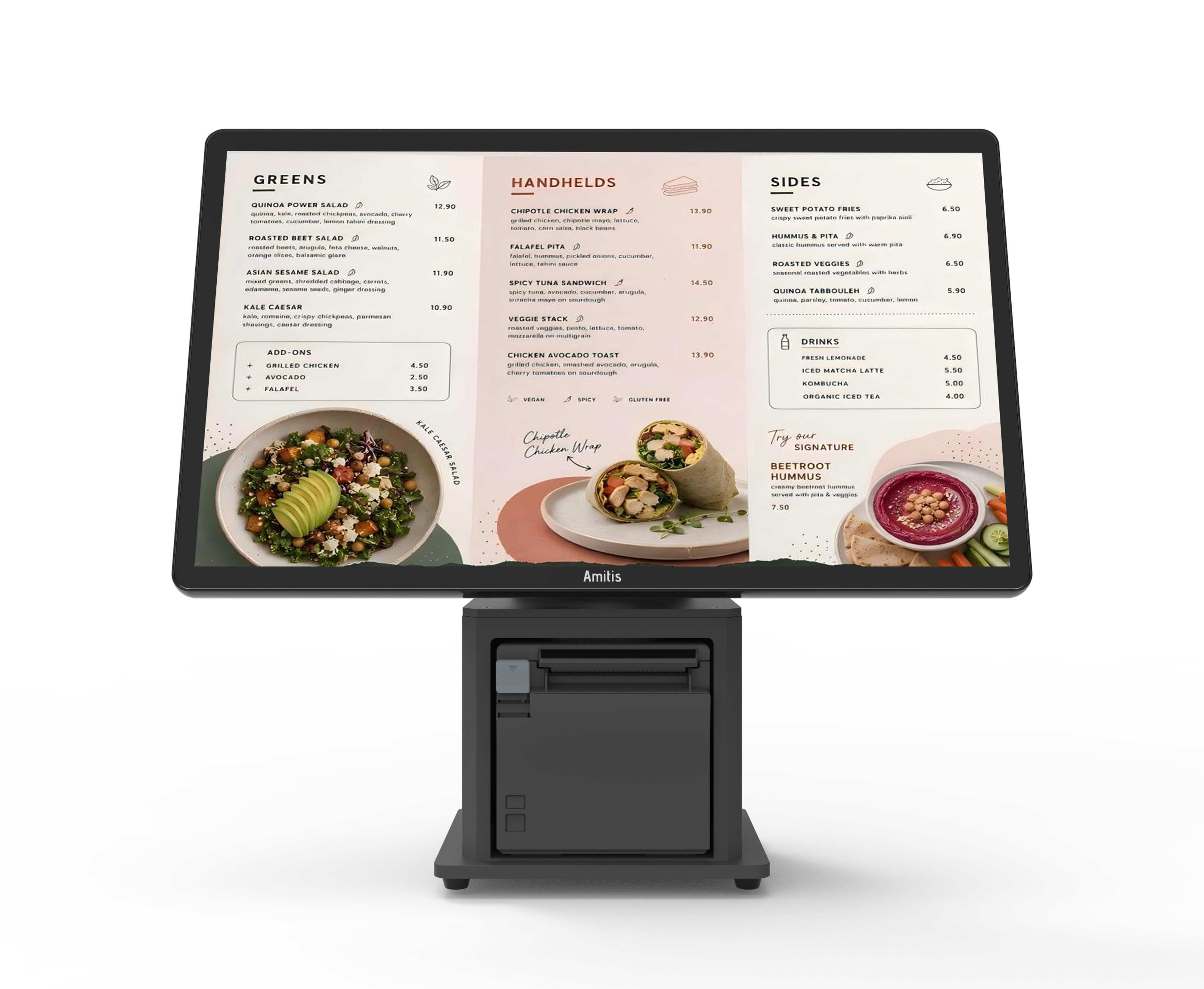 Enterprise Windows Aluminum POS Terminal Intel i5-1235U High Volume Transaction Processing