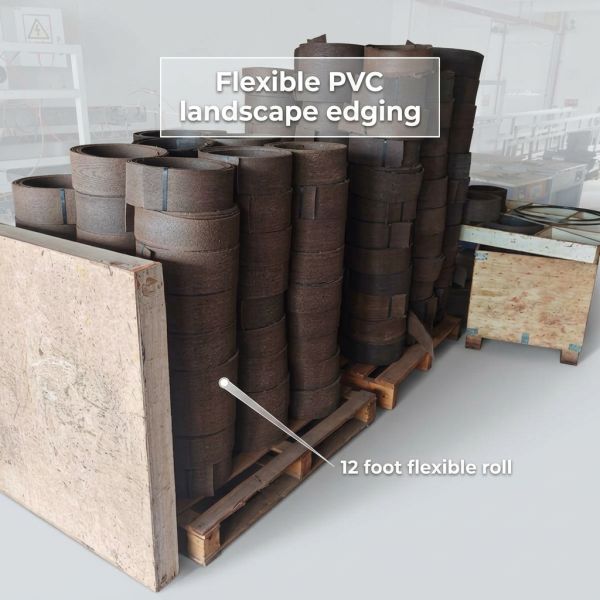 Flexible To Curve Pvc Landscape Edging Recycled 12 Feet 4in Landscape Edging