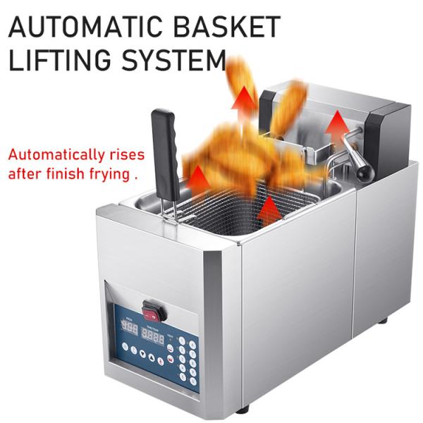 Multipurpose 8L Digital Electric Deep Fryer with Stainless Steel Body and Rapid Heating