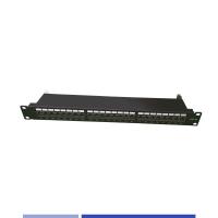 Cat6A パッチパネル 24 ポート シールド 1U ラックマウント ケーブルシステム