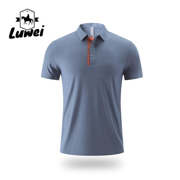 Мужчины Polo Sport футболка вышитый логотип бизнес короткий рукав