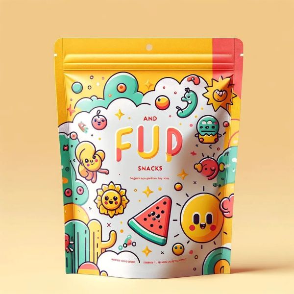 Customizable Stand up Pouch With Window  Food Packaging Bag Ziplock Bag