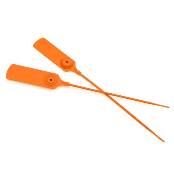 US-PS200R 200mm Self Locking Pull Tight Plastic Security Seal with 160 N Tensile Strength and Laser Print