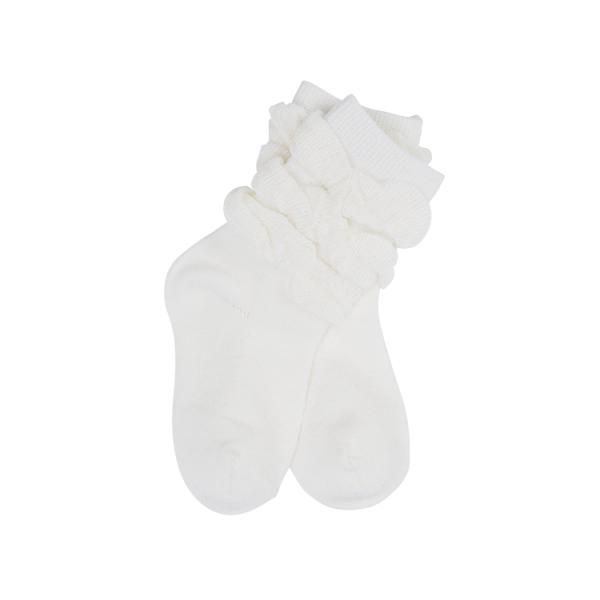 Pattern Solid Breathable Winter Infant Children Girl Thermal Lace Non Slip Socks For Baby