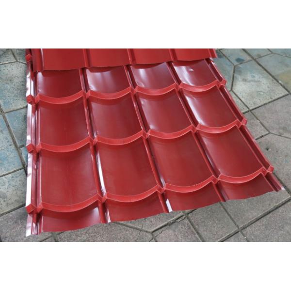 Steel Tile 750 Glazed Steel Profile Roll Forming Machine PLC Control For Construction