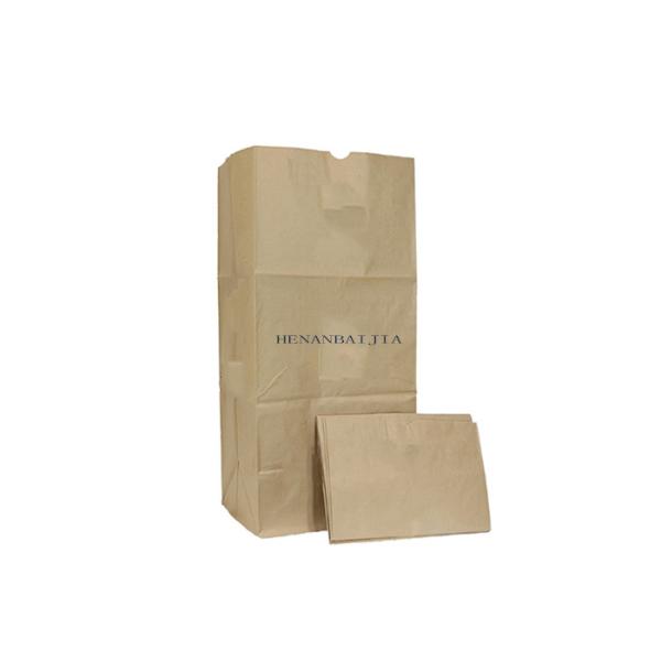 Отброс Браун навощил Compostable бумажных мешков 100% Kraft Biodegradable устранимое