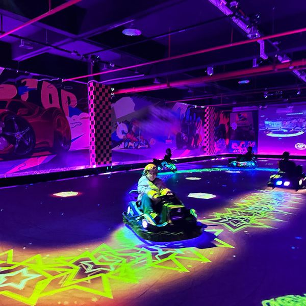 Multiplayer AR Racing Arena: Turn-Key Interactive Karting with Immersive Projection