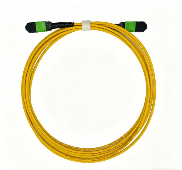 12F MPOPC(F)-MPOPC(F)-SM-3.0-3M Type B Multimode Fiber Optic Patch Cord With SCAPC Connectors , 3.0mm LSZH Jacket , 3 Meters