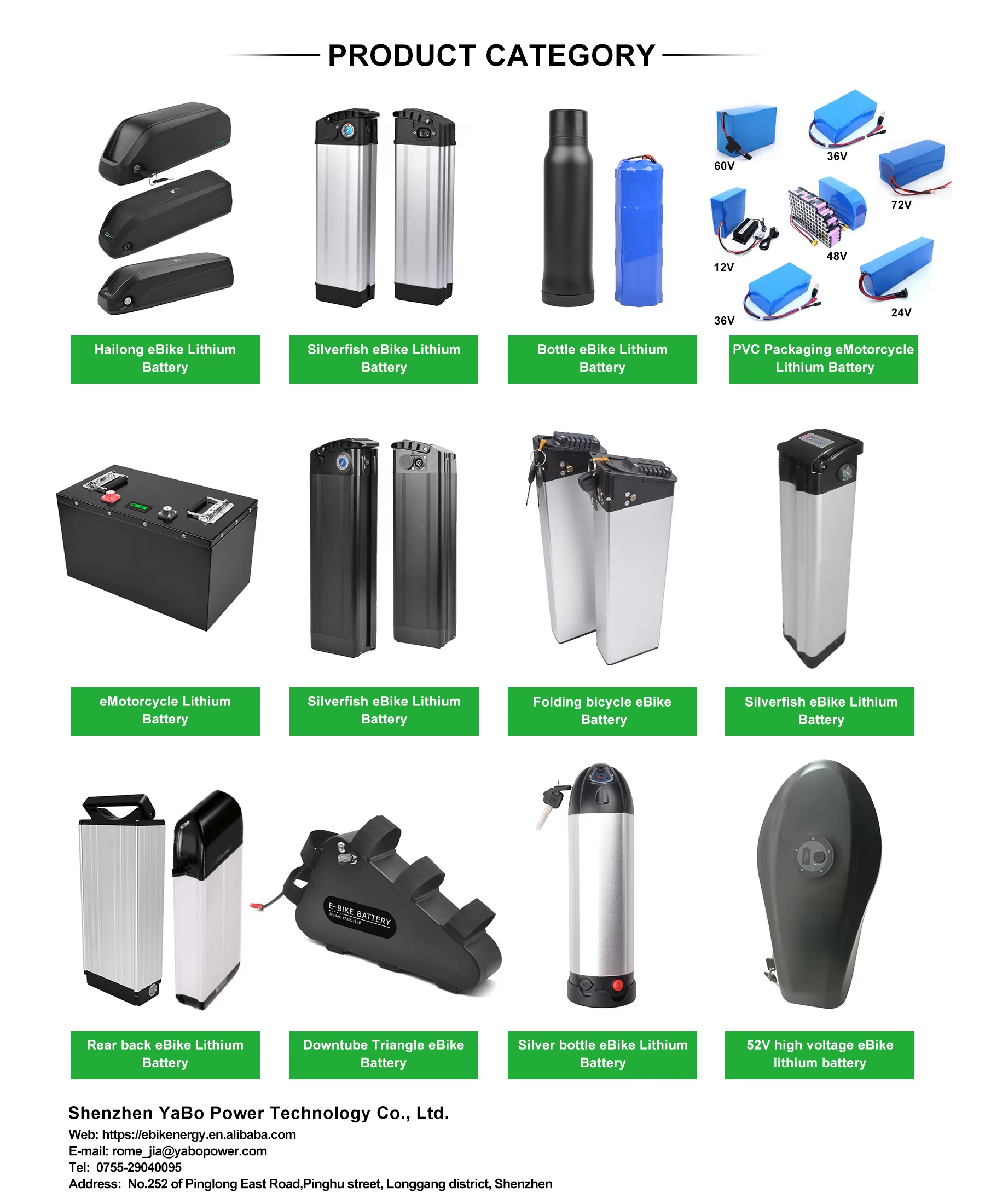 Custom 18650 Lithium Ion Battery Pack For E Motocycle, E Bike, E Scooter, Electric Bike