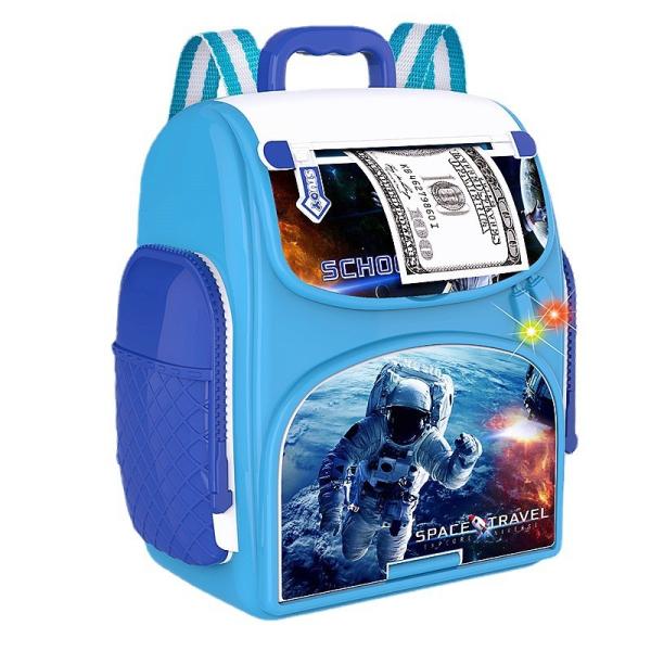 Kids Abs Plastic Material Smart Bag Piggy Bank Blue Or Pink Or Green Color