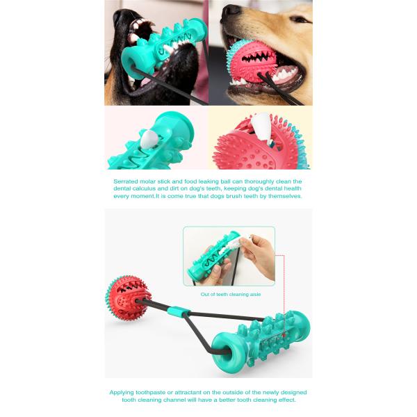 Wholesale Rubber Indestructible Treat Dispensing Ball Interactive Pet Ball Chew Dog Toy