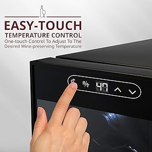 Wine Cooler Freestanding Wine Cooler Bottle Compressor Wine Cooler Refrigerator Freestanding Wine Cellar Temperature Control Wine Fridge Freestanding Mini Fridge Mini Fridge Matte Black Refrigerator