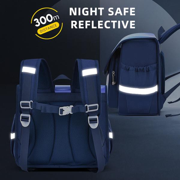 Blue Pink Leather School Backpacks Waterproof  School Bags For Toddlers