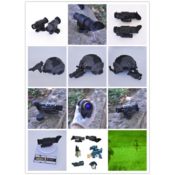 Military Infrared Helmet Mounted Night Vision Monocular 1X 4X 5X