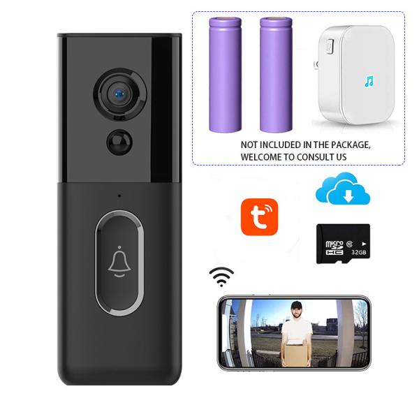 Smart Battery Video WiFi Video Doorbells Night Vision 1080P HD Camera Doorbell