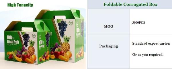 corrugated fruit packing box, kraft paper, gloss lamination, offset printing, foldable box,flower cone,flowral packaging