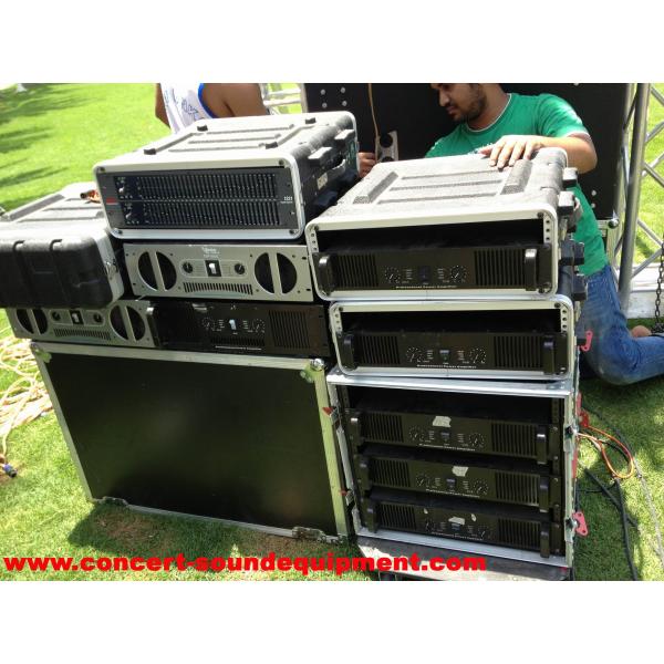 Concert Sound Equipment / 2x1200W Class H High Power Analogue Amplifier For Subwoofer