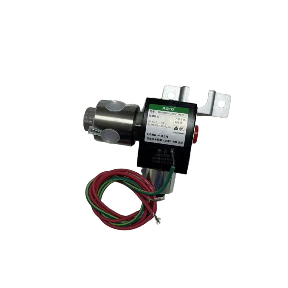 ASCO EF8320G200 EF8320G202 Explosion‑Protected Miniature 3 Way Solenoid Valve Brass Construction Universal Flow Direction Control Solenoid Valve