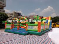 Castillo inflable de la gorila del tema de la diapositiva del parque de atracciones del ISO 18000