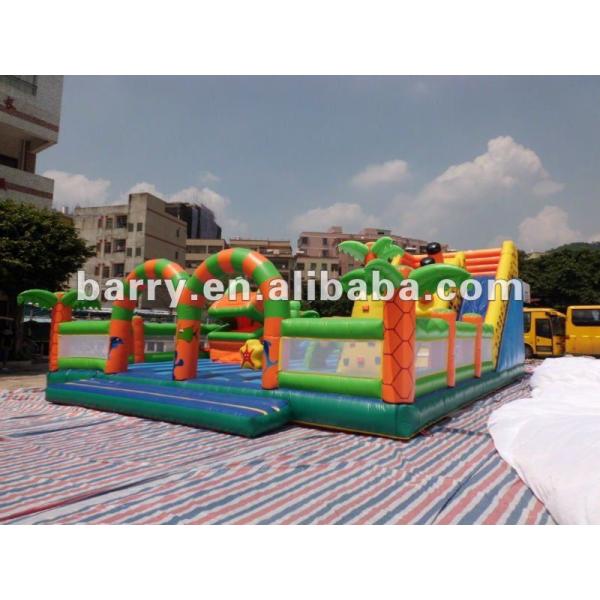 ISO 18000の膨脹可能な遊園地のスライドの主題の警備員の城