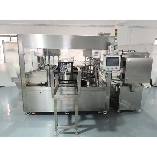 High-speed Electric Automatic Spout-top Bag Filling Capping Machine Labeling Easy Operate for Liquids Pastes Water-based