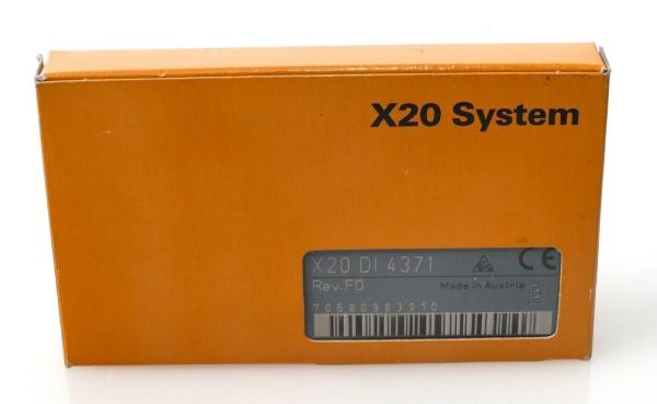 X20DI4371 Module d'E/S B&R X20 4 entrées numériques 24 VCC pour connexions à 3 fils