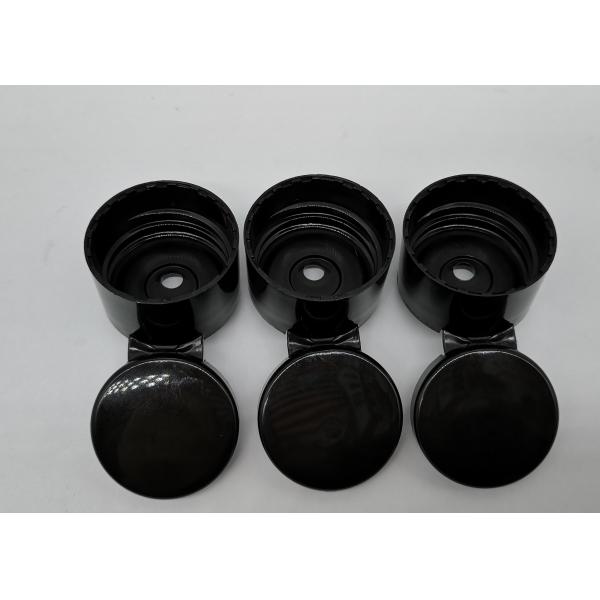 Black Cosmetic Bottle Caps 20 MM 24 MM Flip Top Dispensing Caps
