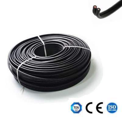Flat Twin Core Dc Solar Wire / 6mm Solar Cable Communication XLPE For Power Station