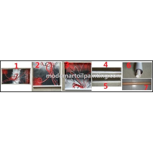 Покрашенное вручную абстрактное искусство холста крася пурпурное платье для белого оформления стены