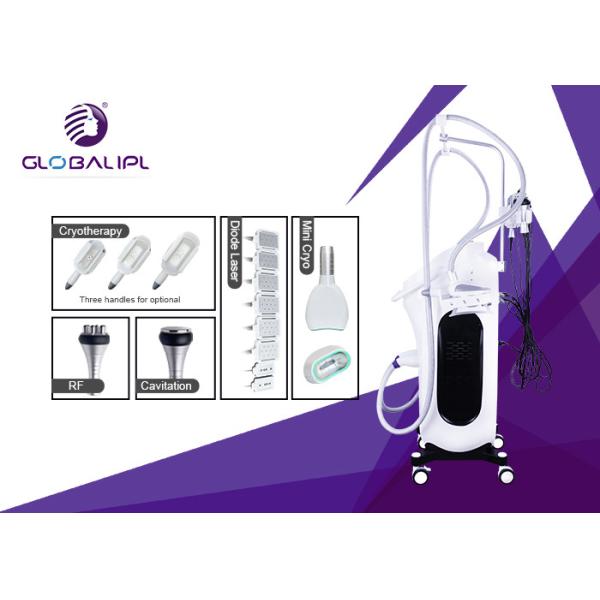 Máquina de dissolução gorda do RF Cryolipolysis CE da visualização ótica de tela táctil de 8,4 polegadas assegurado