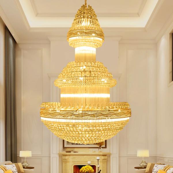 Luxury Big Size empire crystal chandelier for Hotel Project Lighting (WH-NC-01)