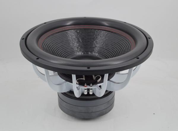 Aluminium Dust Caps 100mm Voice Coil 93dB 3000 Watt 18 Inch Subwoofer