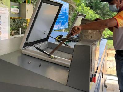 OEM da máquina de processamento do desperdício da máquina 100kg da reciclagem de resíduos do alimento 100kg