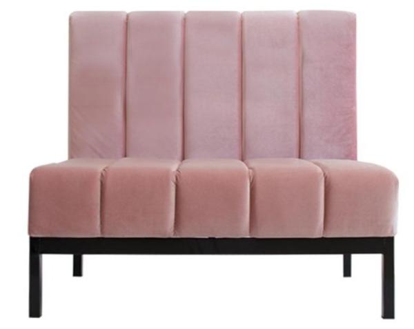 Factory price Baby Pink High back Sofa sets sectional sofa Modular Sofa Stainless Steel Leg for living room Club