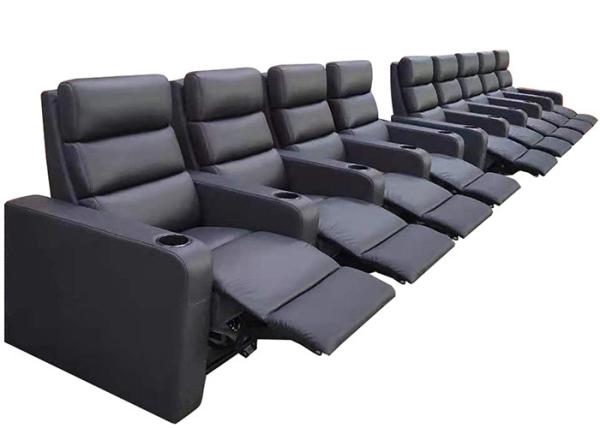 LED Light USB Electric Recliner Chair Single Seater Home Cinema Sofa Set