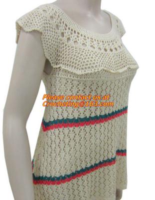 Women Fashion Crochet Shoulder Strapless Knitted Sweater Long Sleeved Embroidery Pullover Women Clothing
