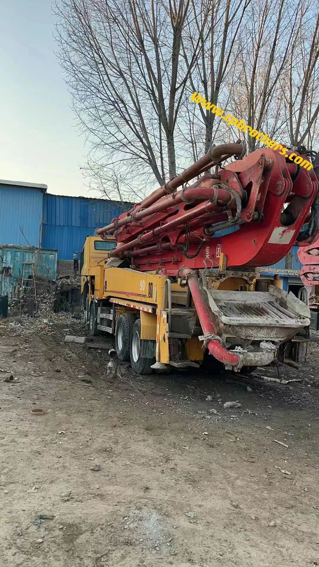 2006 Putzmeister 46m Под стабильной работой Бетонный насос с вибрирующей амплитудой 2,6 мм