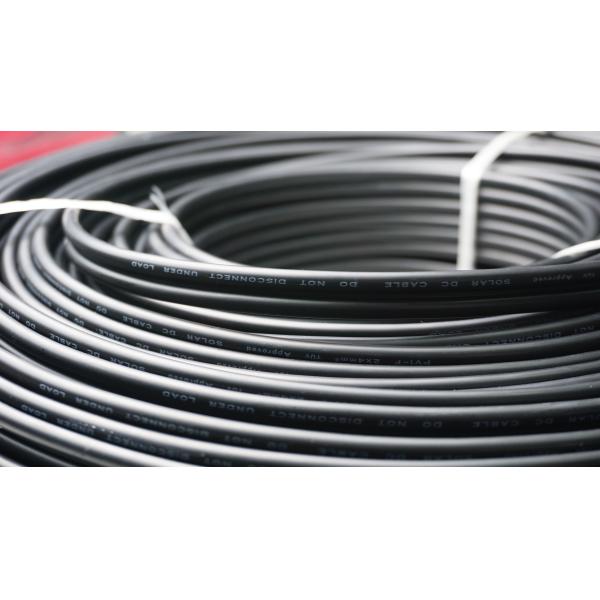 Revestimento solar do cabo 4mm2 1800V OD 12,5 da C.C. da cor preta/6.0mm XLPE