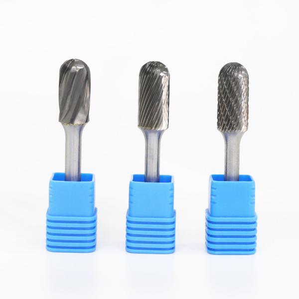 Tungsten Carbide Rotary Burr Cylinder Shape with Radius End Cut
