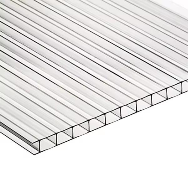 PC Hollow Sheet 2 Faces UV Coated Circular Edge Amber Clear Roofing Sheet 8mm 10mm