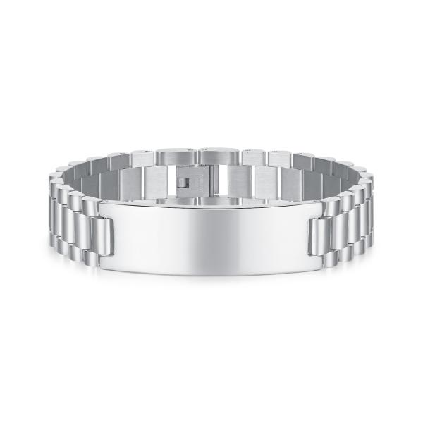 European and American Simple CNC Inlay Titanium Steel Men's Bracelet Jewelry Type Bracelets