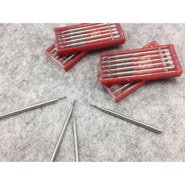 Precious Alloys Dental Tungsten Carbide Burs , Double Cut Carbide Burr Smooth