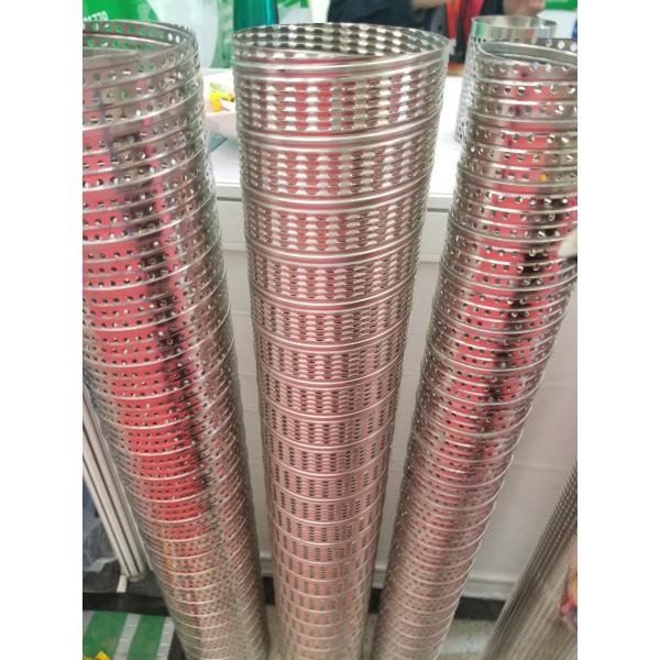 0.5m Filter Round Hole Perforated Metal Mesh Tubes