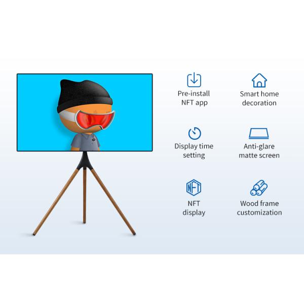 Экран супер тонкой слепимости разрешения рамки 1920X1080 NFT цифров анти- штейновый