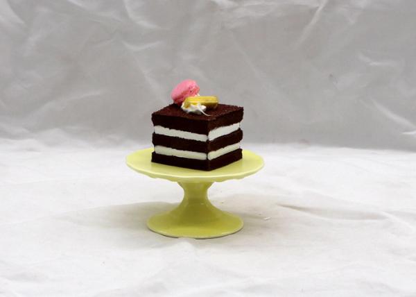 Mini Ceramic Cupcake Stand , Customized Color Dolomite Small Cake Stand