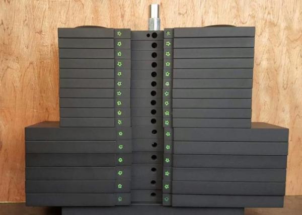 Cast Iron Gym Weight Plates with Enamel Coating 1 Inch Hole