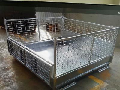 Zinc Plated Warehouse Storage 50x100mm Steel Q235 Wire Mesh Cage