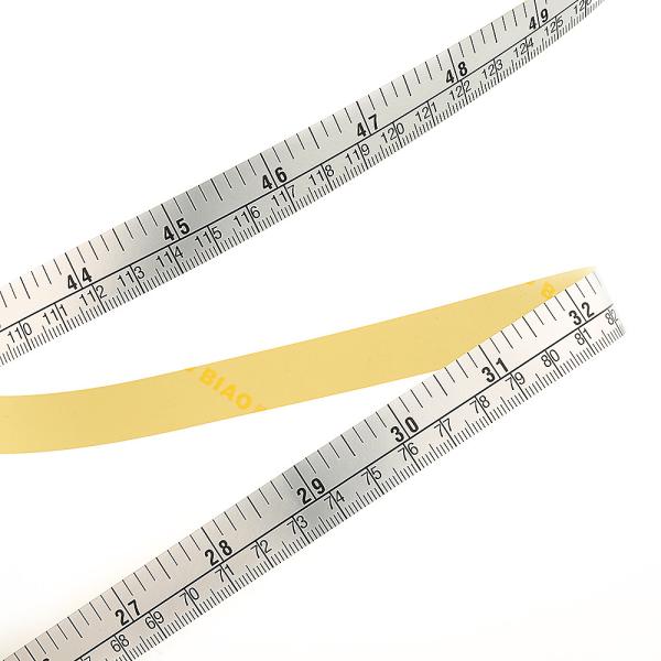 1.5m 60 Inch Paper Measuring Tape , Self Adhesive Ruler Tape For Measuring Craft Sewing