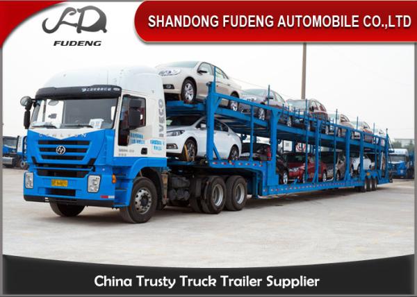 Double Axles Vehicle Transport  Trailer  Wheelbase Dimensions 10 Cars Carry